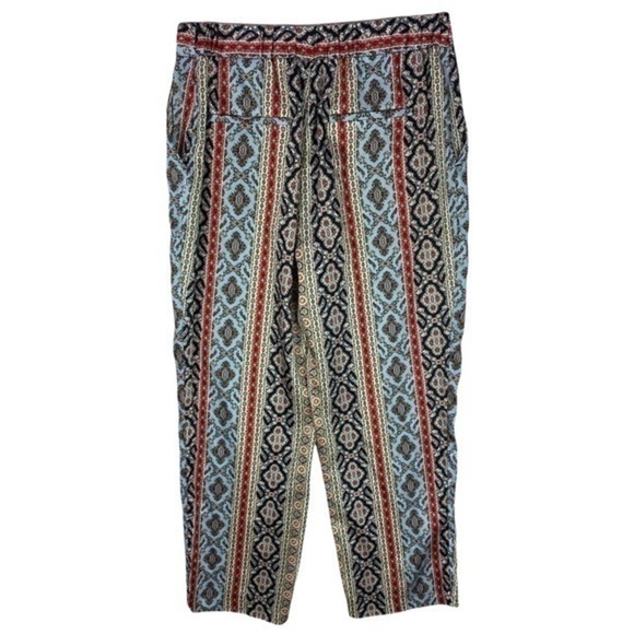 Zara Multicolored Printed Lightweight High Rise Straight Leg Pant - Picture 2 of 10